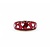Ring Enamel Red .03ctw Round Diamonds 14ky 9.9mm sz8 5.4g 225010041
