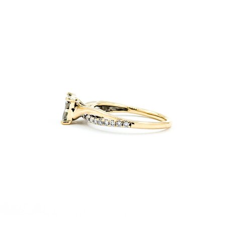 Ring Illusion Set .50ctw Princess Diamond 14kr 5mm Sz5 2.59g 225010039
