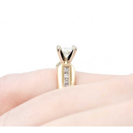 Ring Engagement .75ct Princess Diamond .50ctw Diamonds 14ky sz5 225010305