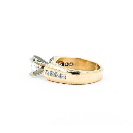 Ring Engagement .75ct Princess Diamond .50ctw Diamonds 14ky sz5 225010305