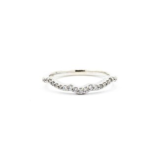 Ring Contour .25ctw Round Diamonds 14kw sz7 2.15 225010048