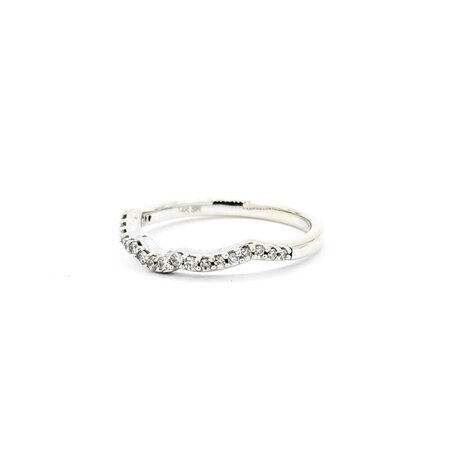 Ring Contour .25ctw Round Diamonds 14kw sz7 2.15 225010048