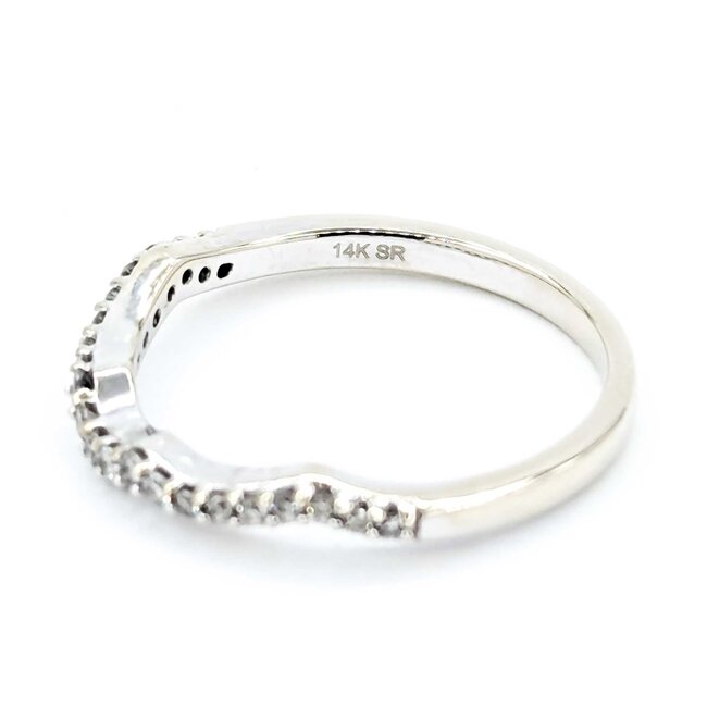 Ring Contour .25ctw Round Diamonds 14kw sz7 2.15 225010048