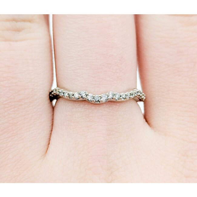 Ring Contour .25ctw Round Diamonds 14kw sz7 2.15 225010048