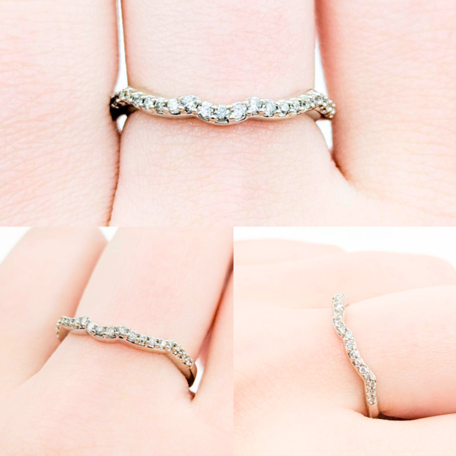 Ring Contour .25ctw Round Diamonds 14kw sz7 2.15 225010048