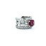 Ring Pave Cable & Channel Set 2.34ctw Round & Baguette Diamonds 2.01ct Rubellite Tourmaline 900pt 13mm Sz6.5 15.46g 225010099