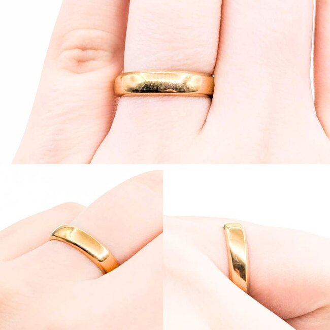 Ring Band 4.5mm English Birmingham 1898 22ky Sz6 3.9g 225010112