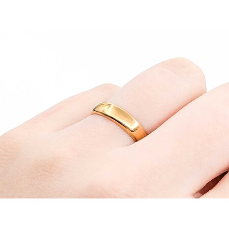 Ring Band 4.5mm English Birmingham 1898 22ky Sz6 3.9g 225010112