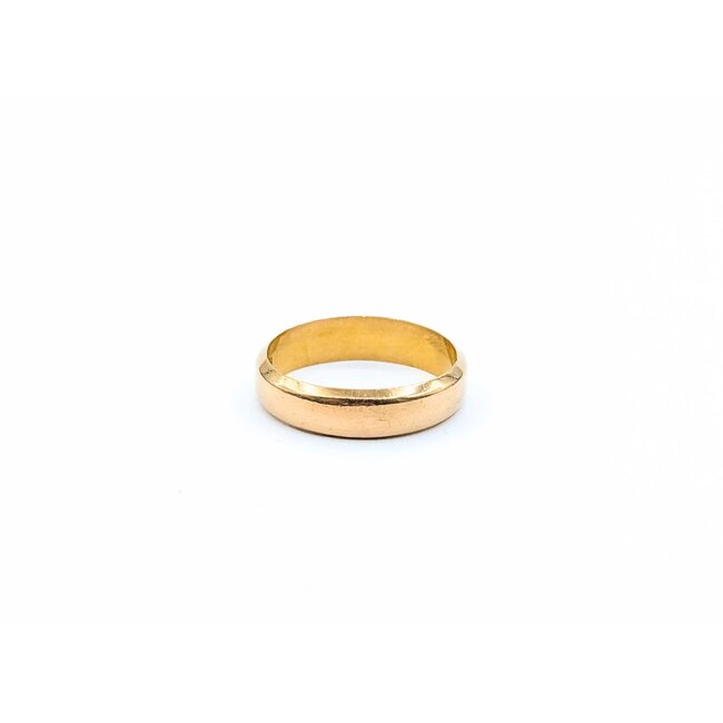 Ring Band 4.5mm English Birmingham 1898 22ky Sz6 3.9g 225010112