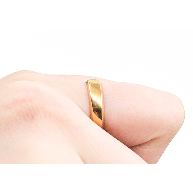 Ring Band 4.5mm English Birmingham 1898 22ky Sz6 3.9g 225010112