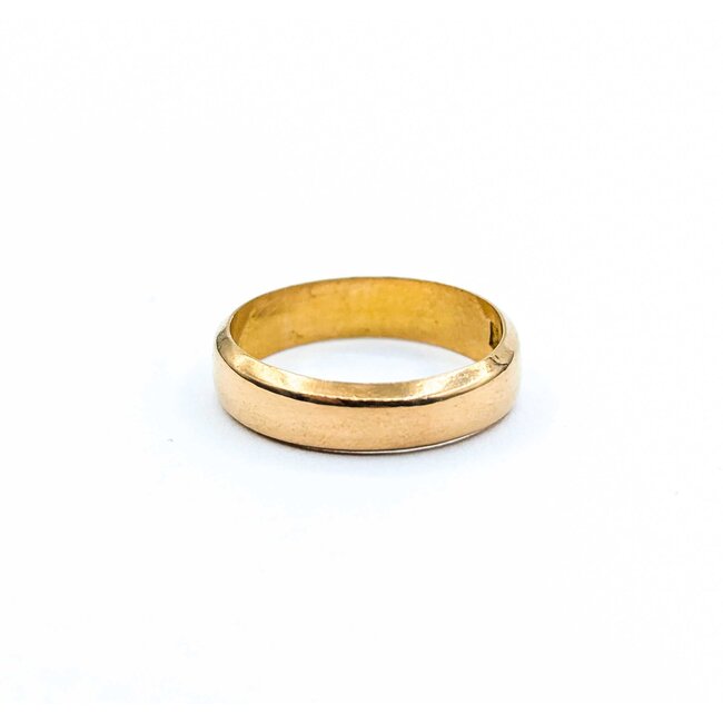 Ring Band 4.5mm English Birmingham 1898 22ky Sz6 3.9g 225010112