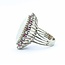 Ring Cocktail .42ctw Round Diamonds 13ct Cabochon Opal .40ctw Rubies 14kw 1.25x.9" Sz7 14.04g 225010052