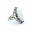 Ring Cocktail .42ctw Round Diamonds 13ct Cabochon Opal .40ctw Rubies 14kw 1.25x.9" Sz7 14.04g 225010052