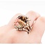 Ring Cocktail 2.00ctw Round & Marquise Diamonds 20ct Bi-Color (Yellow, Orange, Pink) Tourmaline 14kr 1.10x.95" Sz7.25 24.66g 225010053