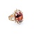 Ring Cocktail 2.00ctw Round & Marquise Diamonds 20ct Bi-Color (Yellow, Orange, Pink) Tourmaline 14kr 1.10x.95" Sz7.25 24.66g 225010053