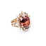 Ring Cocktail 2.00ctw Round & Marquise Diamonds 20ct Bi-Color (Yellow, Orange, Pink) Tourmaline 14kr 1.10x.95" Sz7.25 24.66g 225010053
