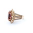 Ring Cocktail 2.00ctw Round & Marquise Diamonds 20ct Bi-Color (Yellow, Orange, Pink) Tourmaline 14kr 1.10x.95" Sz7.25 24.66g 225010053