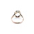 Ring Mid-Century Heart Filigree 12.2x10mm Aquamarine 9ky Sz6 3.92g 125020007