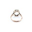 Ring Mid-Century Heart Filigree 12.2x10mm Aquamarine 9ky Sz6 3.92g 125020007