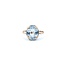 Ring Mid-Century Heart Filigree 12.2x10mm Aquamarine 9ky Sz6 3.92g 125020007