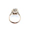 Ring Mid-Century Heart Filigree 12.2x10mm Aquamarine 9ky Sz6 3.92g 125020007