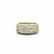 Ring Pave .53ctw Round Diamonds 14ky 9mm Sz7 10.72g 225010128