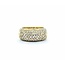 Ring Pave .53ctw Round Diamonds 14ky 9mm Sz7 10.72g 225010128