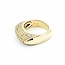 Ring Pave .53ctw Round Diamonds 14ky 9mm Sz7 10.72g 225010128