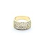 Ring Pave .53ctw Round Diamonds 14ky 9mm Sz7 10.72g 225010128
