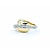 Ring Crossover 0.25ctw Round Diamonds 14ky 12mm Sz8 10.15g 225010127