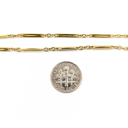 Necklace/FOB Vintage 14ky 2.5mm 13.75" 7.8g 225010120