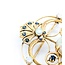 Brooch Heart, Crown, Spikes 7.50ct Opal 1.00ctw Sapphires 14ky 3x2.75" 15.52g 225010087