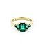 Ring Sky Dog Design 1.35ctw Emerald 14ky 7x9mm Sz5 3.6g 225010069