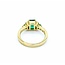 Ring Sky Dog Design 1.35ctw Emerald 14ky 7x9mm Sz5 3.6g 225010069