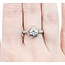 Ring Flower Motif .92ct Round (Center) Diamond .50ctw Diamonds 14ktt 11x11 sz7 5.3 225010047