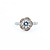 Ring Flower Motif .92ct Round (Center) Diamond .50ctw Diamonds 14ktt 11x11 sz7 5.3 225010047