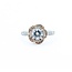 Ring Flower Motif .92ct Round (Center) Diamond .50ctw Diamonds 14ktt 11x11 sz7 5.3 225010047