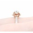 Ring Flower Motif .92ct Round (Center) Diamond .50ctw Diamonds 14ktt 11x11 sz7 5.3 225010047