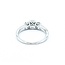 Ring 3-stone 1.0ctw Diamond Diamonds 14kw 4.3mm sz7 3.13g 225010049