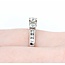 Ring 3-stone 1.0ctw Diamond Diamonds 14kw 4.3mm sz7 3.13g 225010049