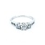 Ring 3-stone 1.0ctw Diamond Diamonds 14kw 4.3mm sz7 3.13g 225010049