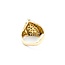 Ring Asymmetric Pave 1.30ctw Round Diamonds 14ky 22.5mm Sz6.5 8.8g 225010115