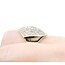 Ring Asymmetric Pave 1.30ctw Round Diamonds 14ky 22.5mm Sz6.5 8.8g 225010115