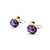 Earrings Mid-Century Screwback 10x8mm Star Rubies 14ky 16.5x9.5" 6.5g 225010096