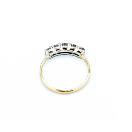 Ring 5 Stone .36ctw Round Diamonds 14ky Sz4.5 1.5g 225010113