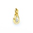 Pendant Freeform .52ct Pear Diamond 14ky 30x11mm 4.2g 225010129