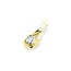 Pendant Freeform .52ct Pear Diamond 14ky 30x11mm 4.2g 225010129
