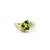 Ring Ribbed Twist .03ctw Round Diamonds 1.40ct Peridot 14ky 11mm Sz5.5 4.1g 225010116