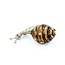 Brooch Mid-Century Snail .02ctw Rubies 18kw 1.5x.7" 9.02g 225010098