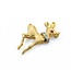 Brooch Deer .07ctw Round Diamonds .02ct Ruby 18ky 1.5x.9" 7.17g 225010083